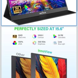 Portable Monitor 15.6" 2K QHD