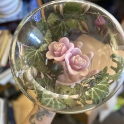 Glass Bowl Floating Candle Holder