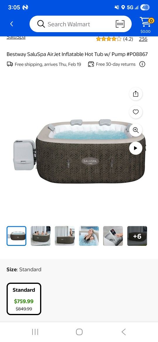 Saluspa Hot tub Inflatable