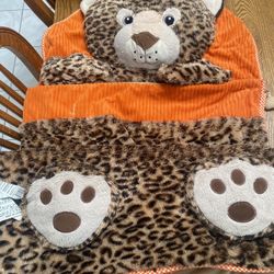 Kids Cheetah Cozy Sleeping Bag