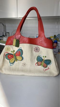 Coach used floral purse