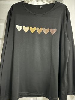 Women Black Tops Plus