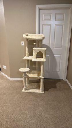 60” tall cat tower