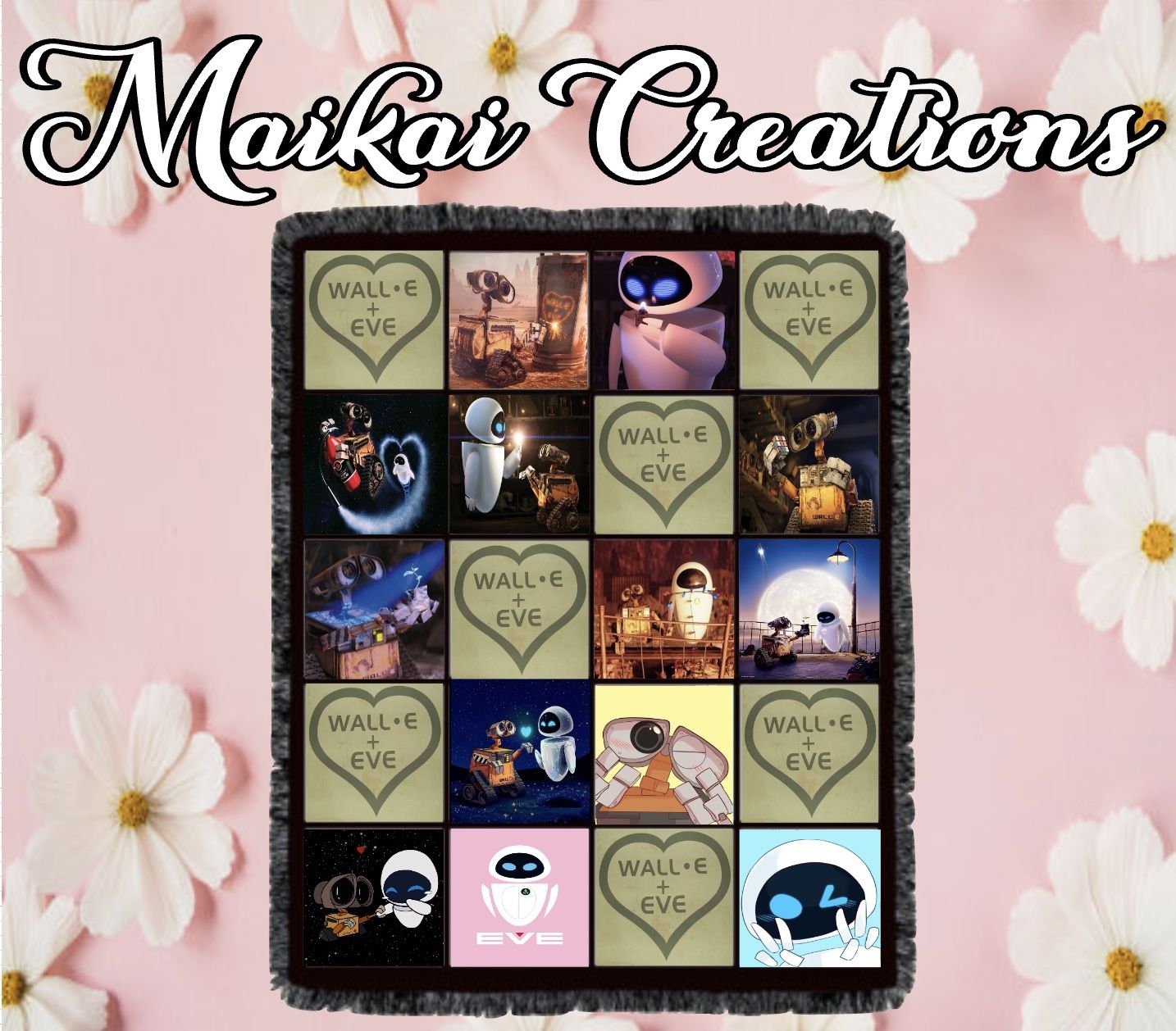 Wall•E And Eve Custom Blanket 