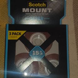 Scotch Mount Tape Heavy Duty Transparent 