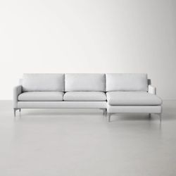 AllModern Jones 2-Piece Upholstered Chaise Sectional Couch Sofa 