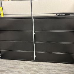 Lateral File Cabinets, Locking - 4 Drawers