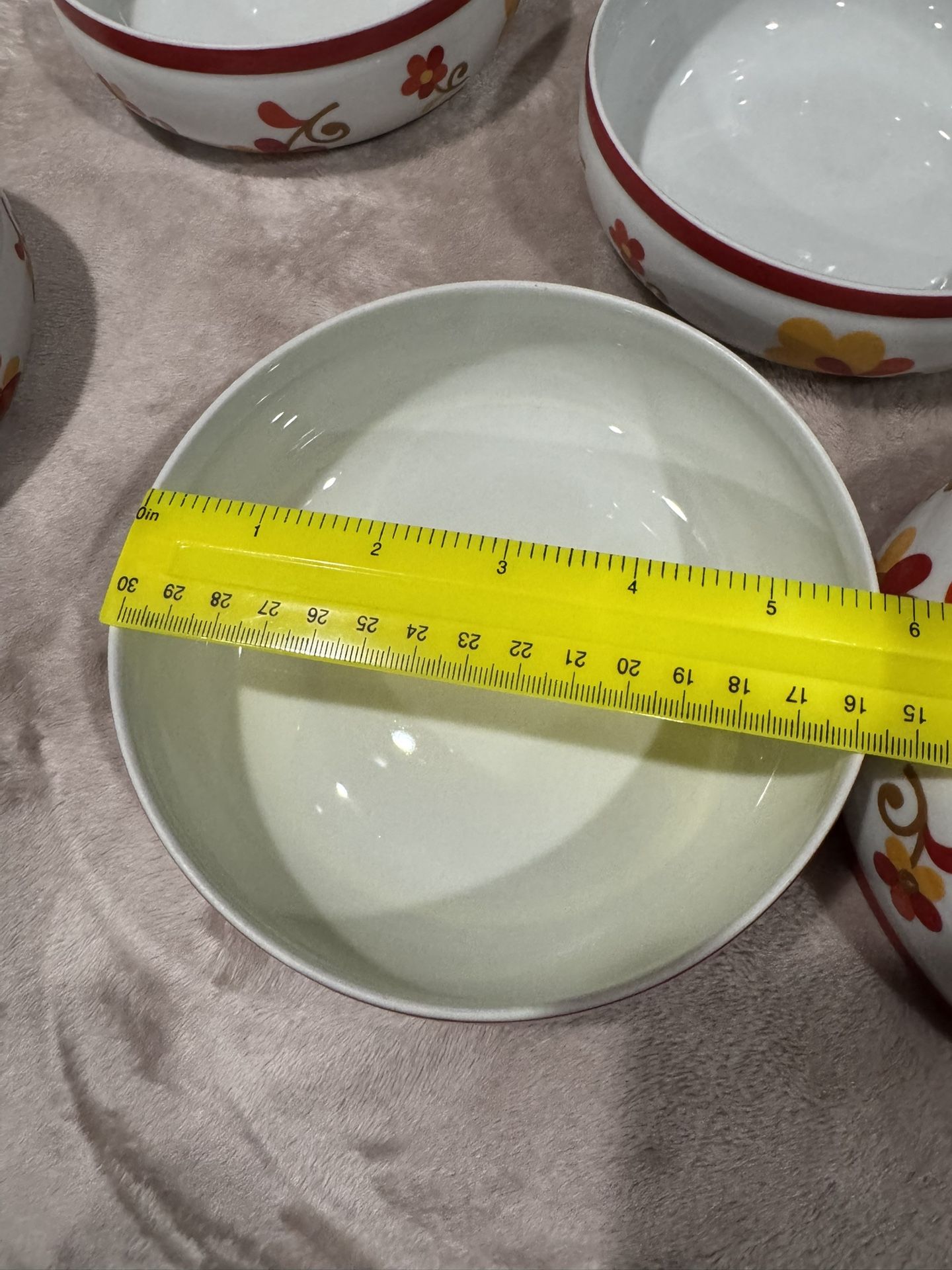 VTG Block Portugal PAPRIKA Vista Alegre Hearthstone Red Yellow Soup Cereal Bowls