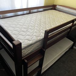 Twin Over Twin Floor Bunk Bed 