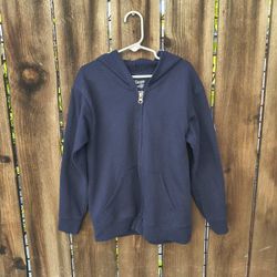 HANES | Fresh IQ Boys Navy Blue Full Zip Hoodie Sweater M