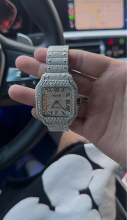 Moissanite Vvs1 Watch Swiss Movements handcrafted (custom handmade)