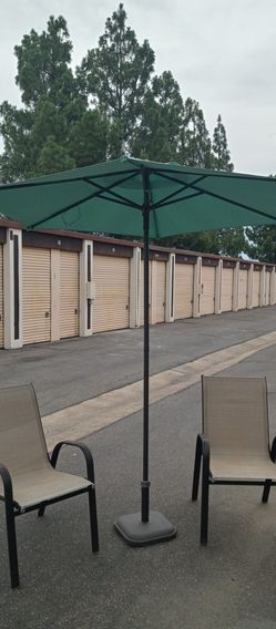 Patio Chairs And Umbrella