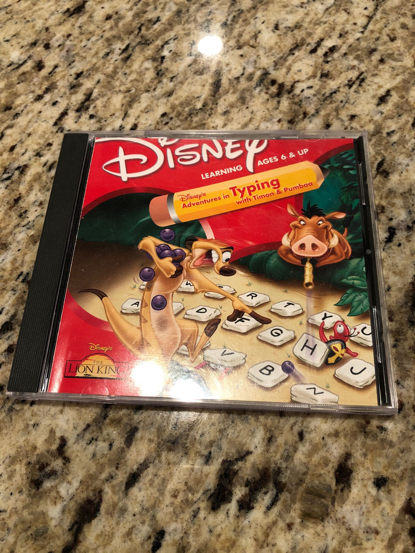 Disney typing PC game