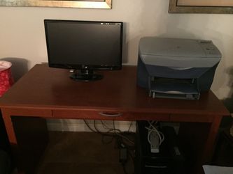 Computer desk and chair