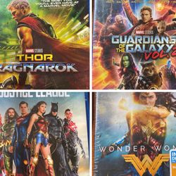 Marvel/DC 4 Blu-ray Disc Bundle