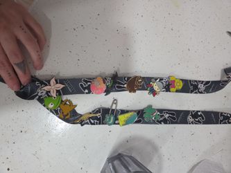 Disney pins and lanyard