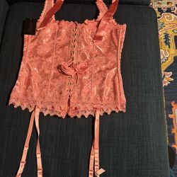 Brand New With Tag Hollywood Dream Halter Corset Size 36 Red