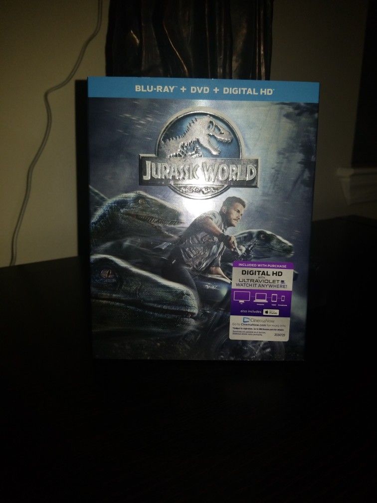 Jurassic World Blu-ray, DVD, Digital HD