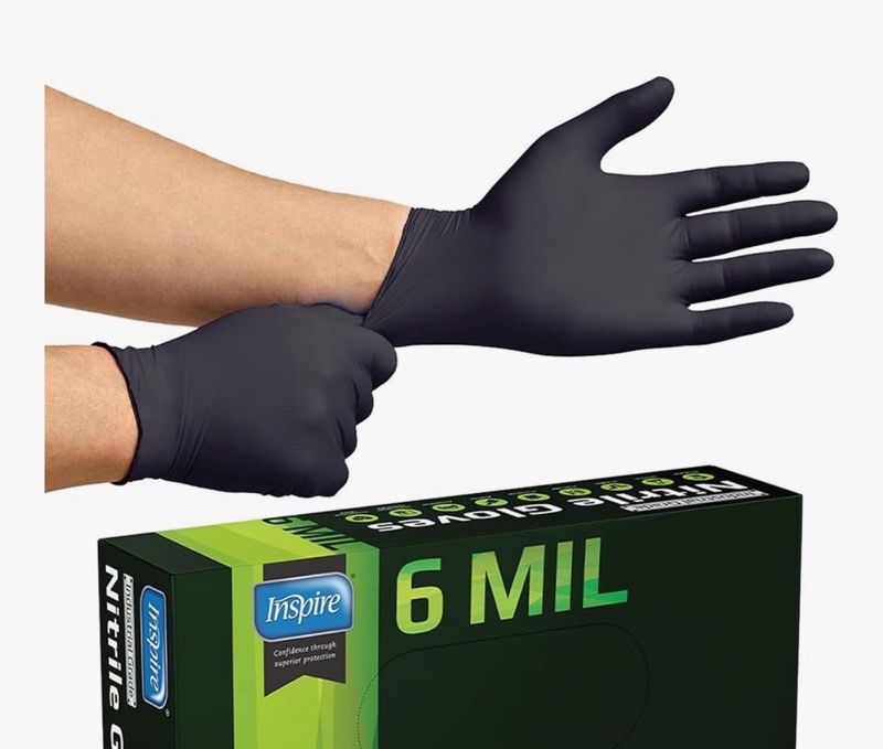 Inspire Nitrile Gloves HEAVY DUTY 6 Mil Chemical Resistant Medical 1000pc SIZE L