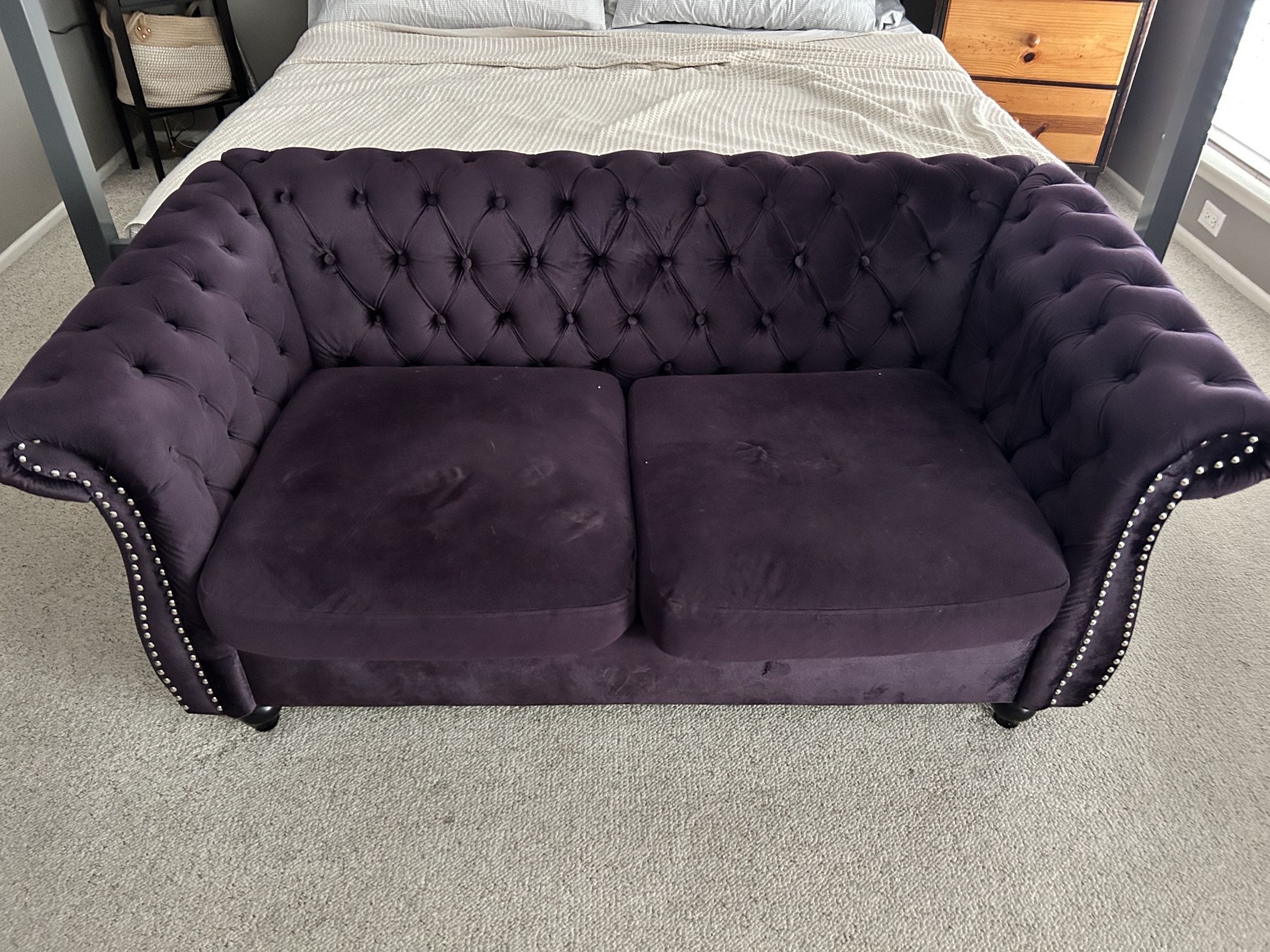 Purple Loveseat 