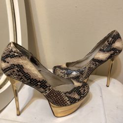 Snake Skin High Heels /Tacones