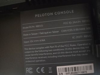 Peloton bike