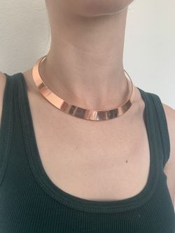 Copper choker necklace