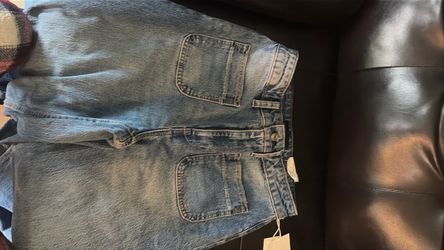 High rise baggy jeans