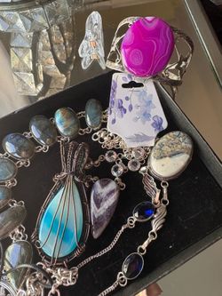Stone jewelry lot