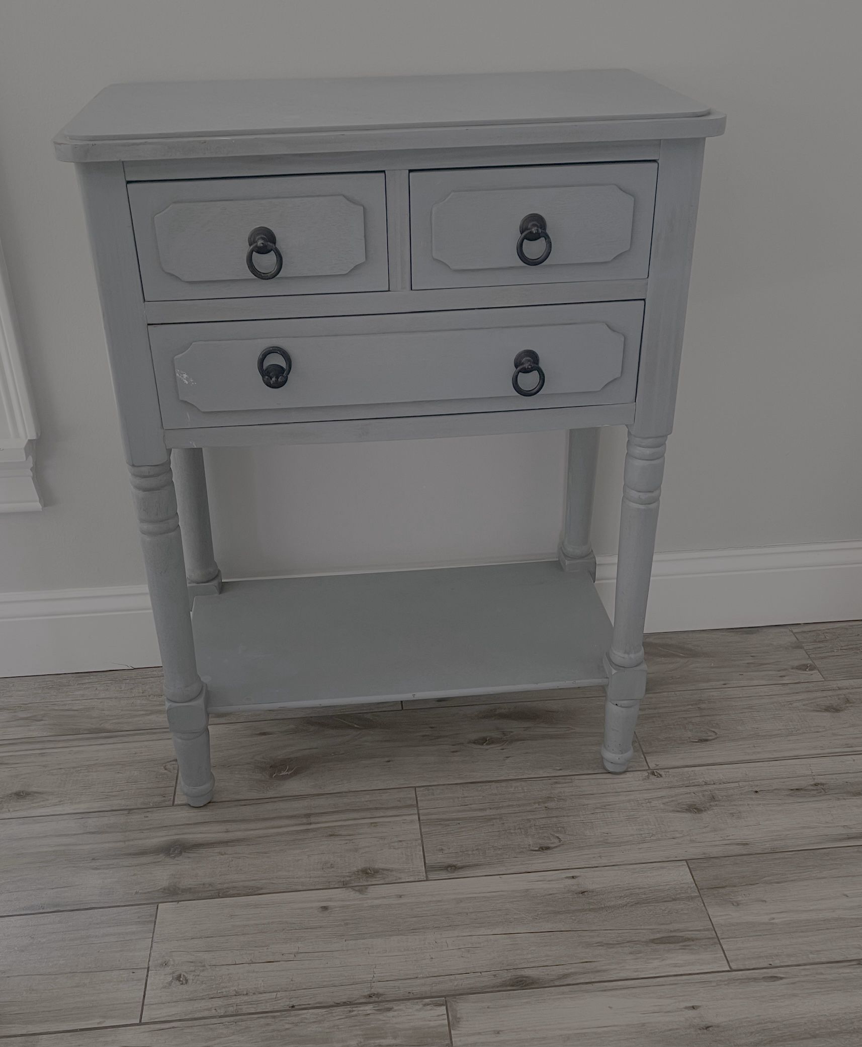 Cape Cod Blue Lamp Table with drawers
