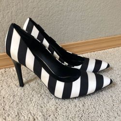 Black and White heels