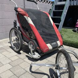 Chariot Bike Trailer For 2 With Stroller And Jogging Attachments