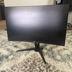 Monitor and PS5 