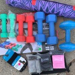 Weight Set With Yoga Mat 