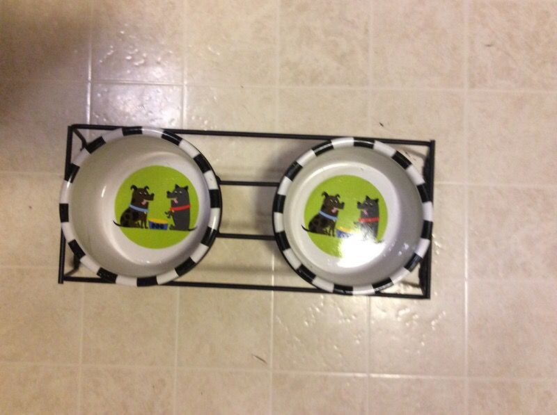 Dog bowls (ceramic)