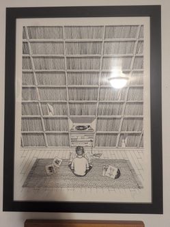 WALL OF RECORDS Fine Art Print