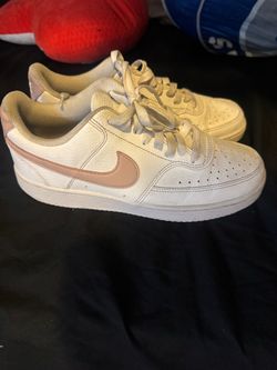 Nike Court Vision Low White Pink Sneakers