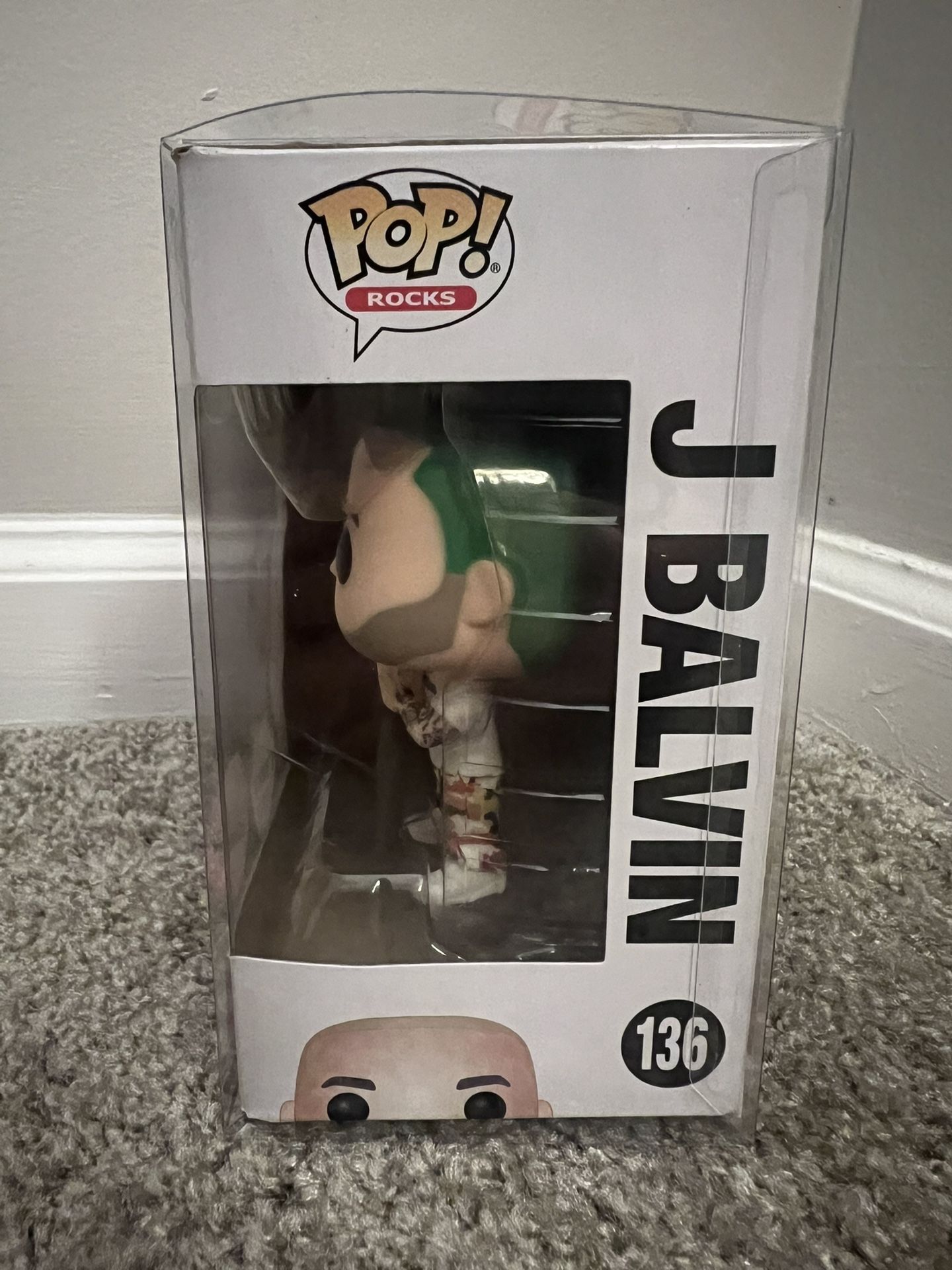 Funko Pop! Rocks J Balvin Figure “green Hair” Limited Edition