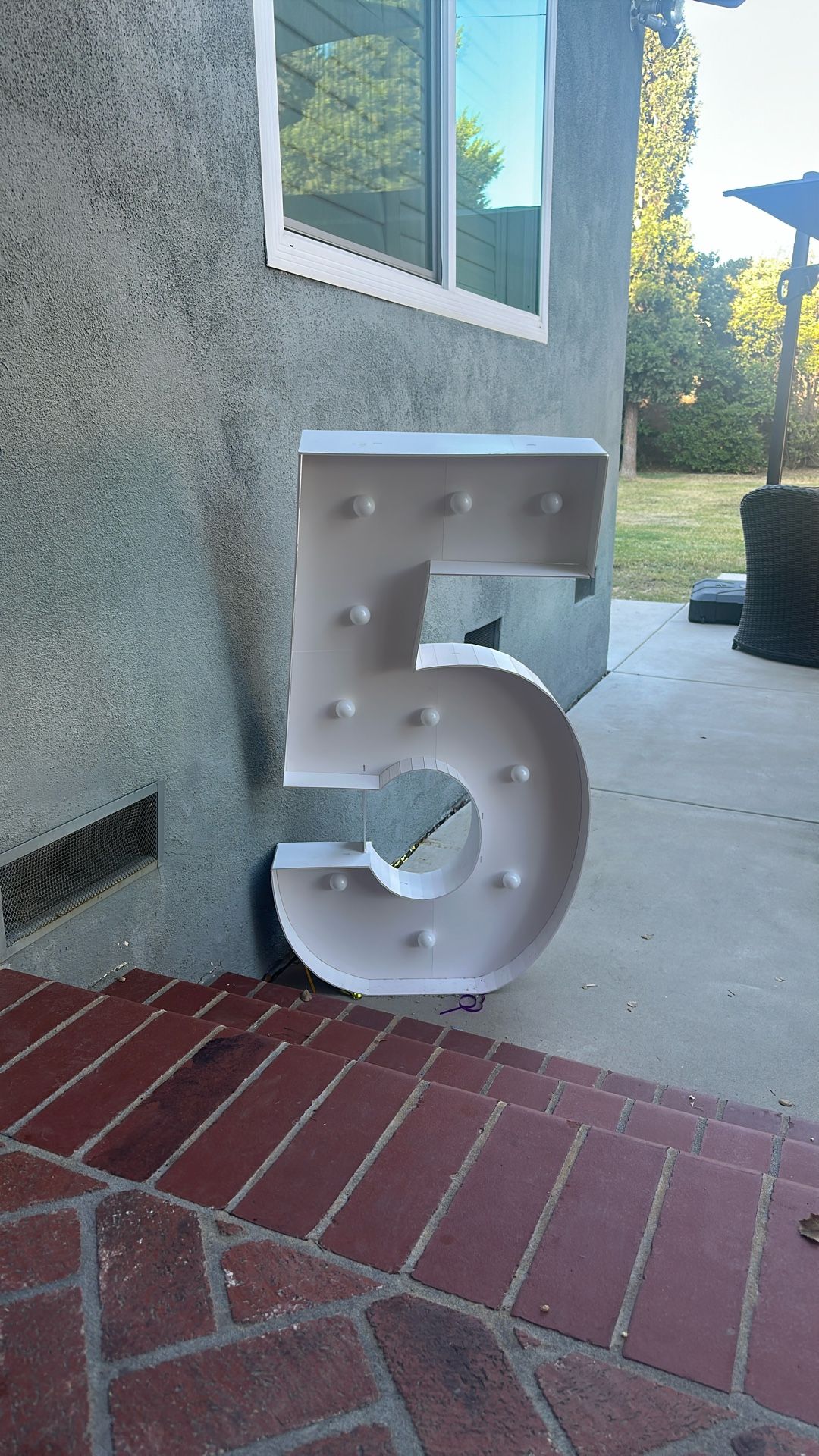 Number 5 With Lights 