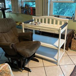 Rocking Chair and Changing Table 