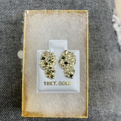10k Nugget Earrings ONLY IN HEMET CA 