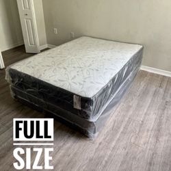 NEW Mattress Full Size With Box Spring // Offer  🚚