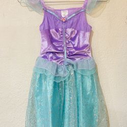 Disney Ariel Mermaid Princess Dress Size 7/8 Great Condition Super Clean 