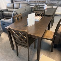 DINING TABLE 4 CHAIRS $299
