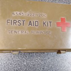 FRIST. AID. KIT. MILITARY. I THINK