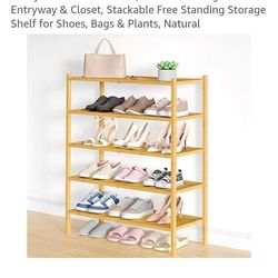 Bamboo  Shoe Rack|New In Box Pick Up In Pomona  $35