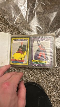 Marvel Super Hero/ Super Villain Game Cards