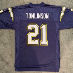 #21 Tomlinson San Diego Chargers NFL Blue Jersey 