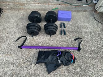 Lightweight Workout Set Up - Weights and Resistance