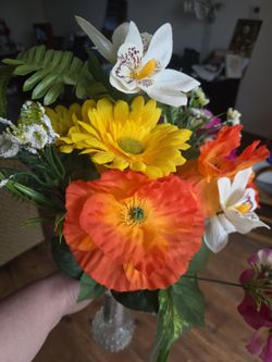 Flowers and vase